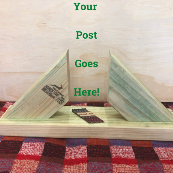 Image to demonstrate how the Post Topper works